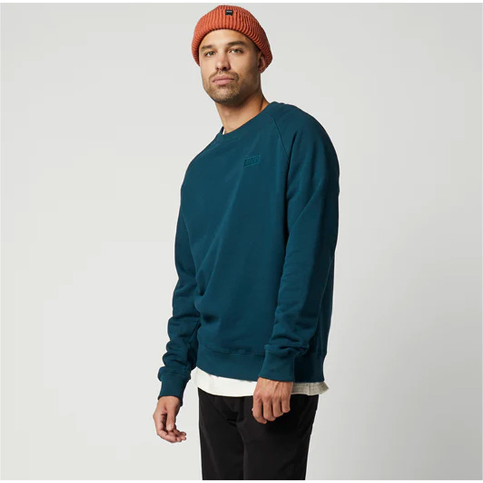 2023 Mystic Mens Mayhem Crew Sweater 35104.230052 - Ocean Green